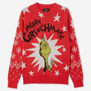Viral The Grinch Christmas Sweater Typo Size Small